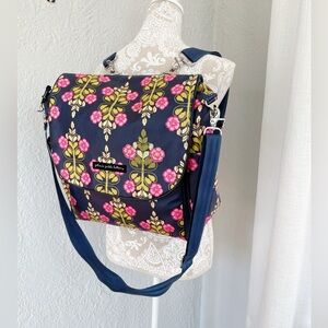 Petunia Pickle Bottom Boxy Backpack Diaper Bag – Floral Navy Print